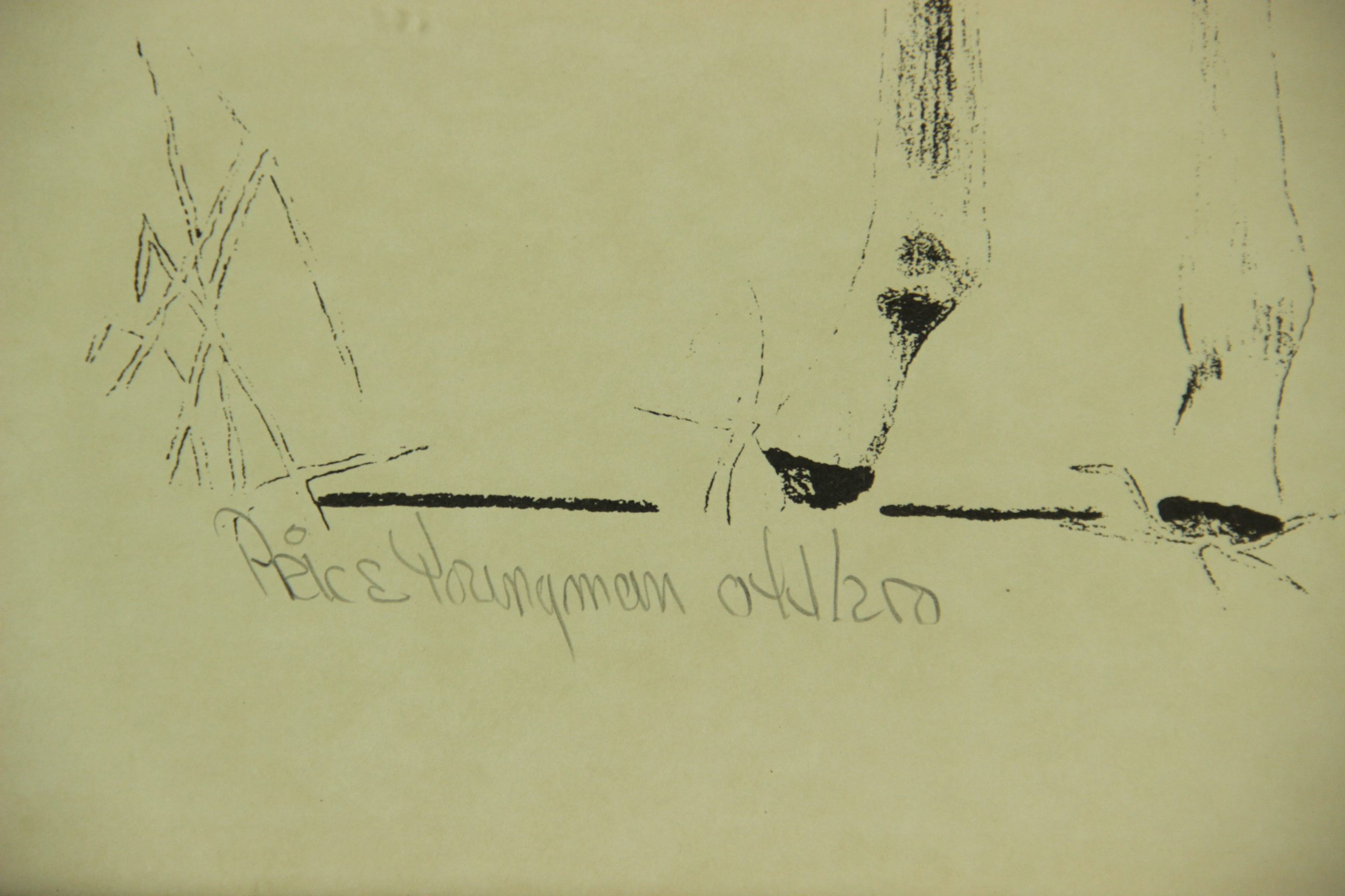 Price Youngman Lithograph "The Runt" 1989