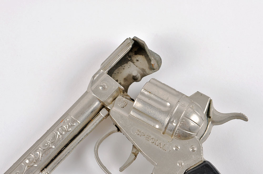 Vintage Kids Cap Gun and Homemade Rubberband gun