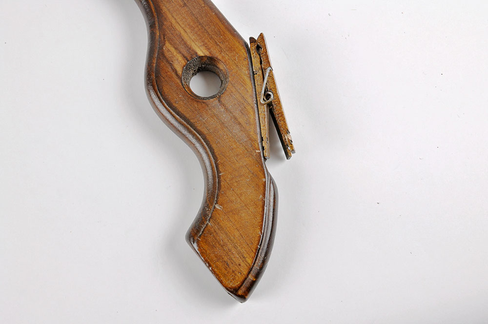 Vintage Kids Cap Gun and Homemade Rubberband gun