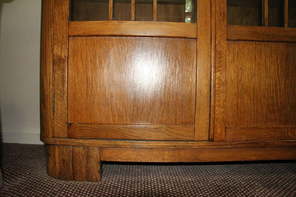 Art Deco Style Oak Display Cabinet