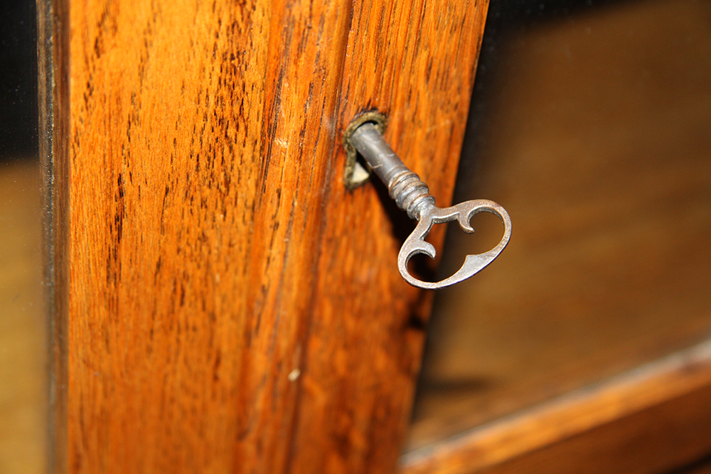 Art Deco Style Oak Display Cabinet