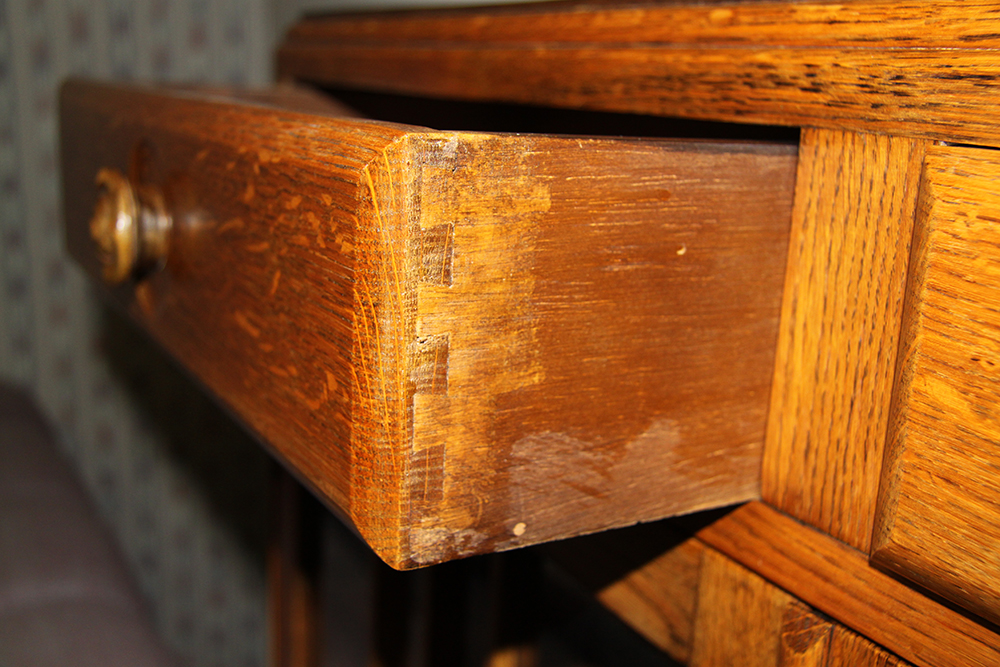 Art Deco Style Oak Display Cabinet