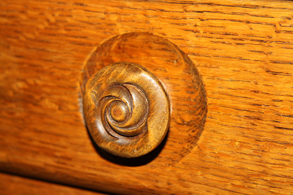 Art Deco Style Oak Display Cabinet