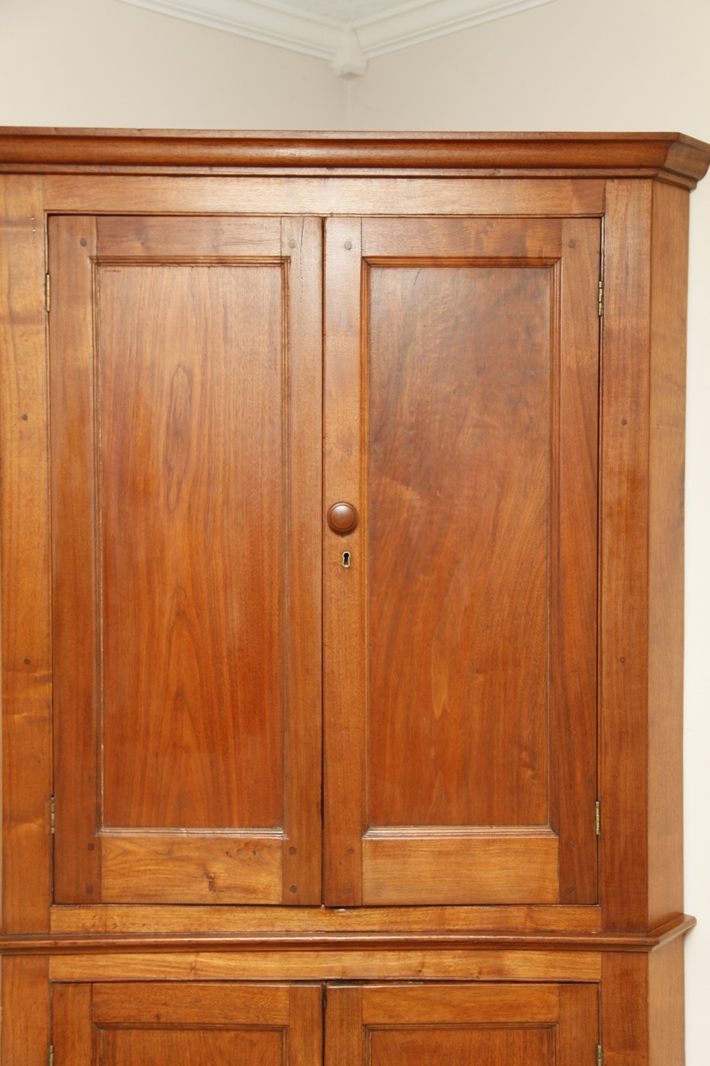 Antique Kentucky Cherry Corner Cupboard