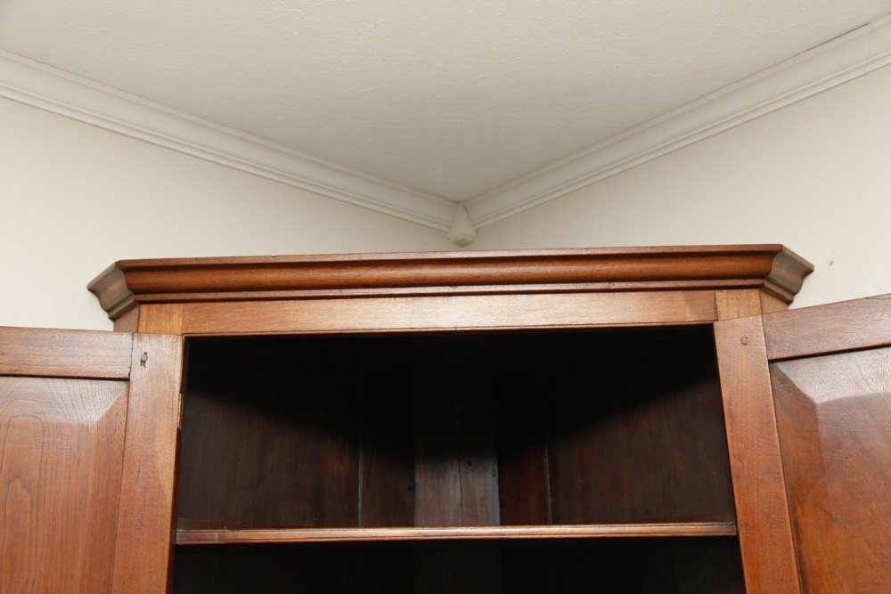 Antique Kentucky Cherry Corner Cupboard