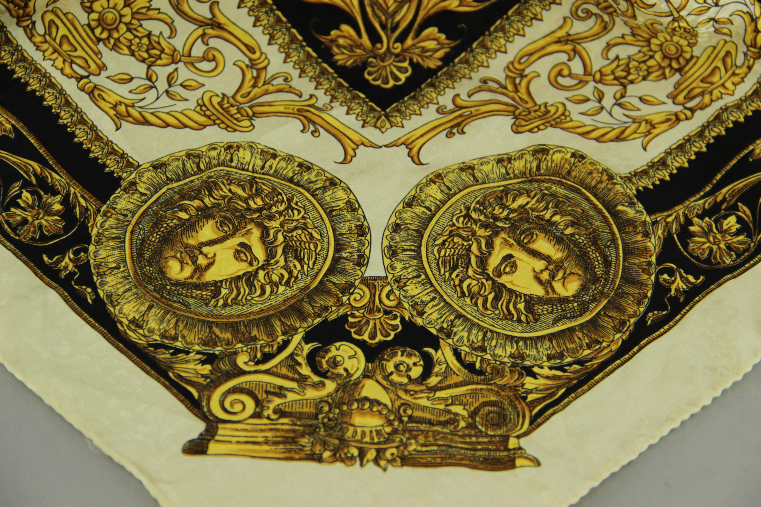 Vintage Italian Silk Head Scarf with Box