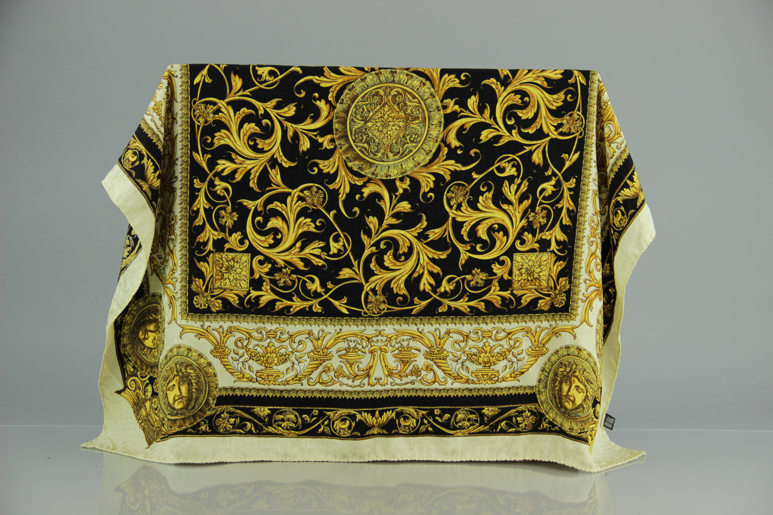 Vintage Italian Silk Head Scarf with Box