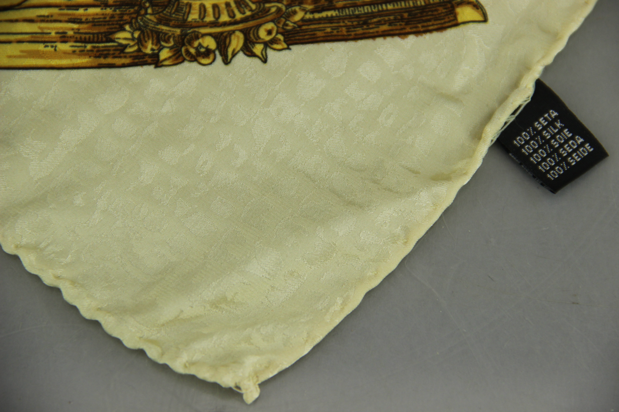 Vintage Italian Silk Head Scarf with Box