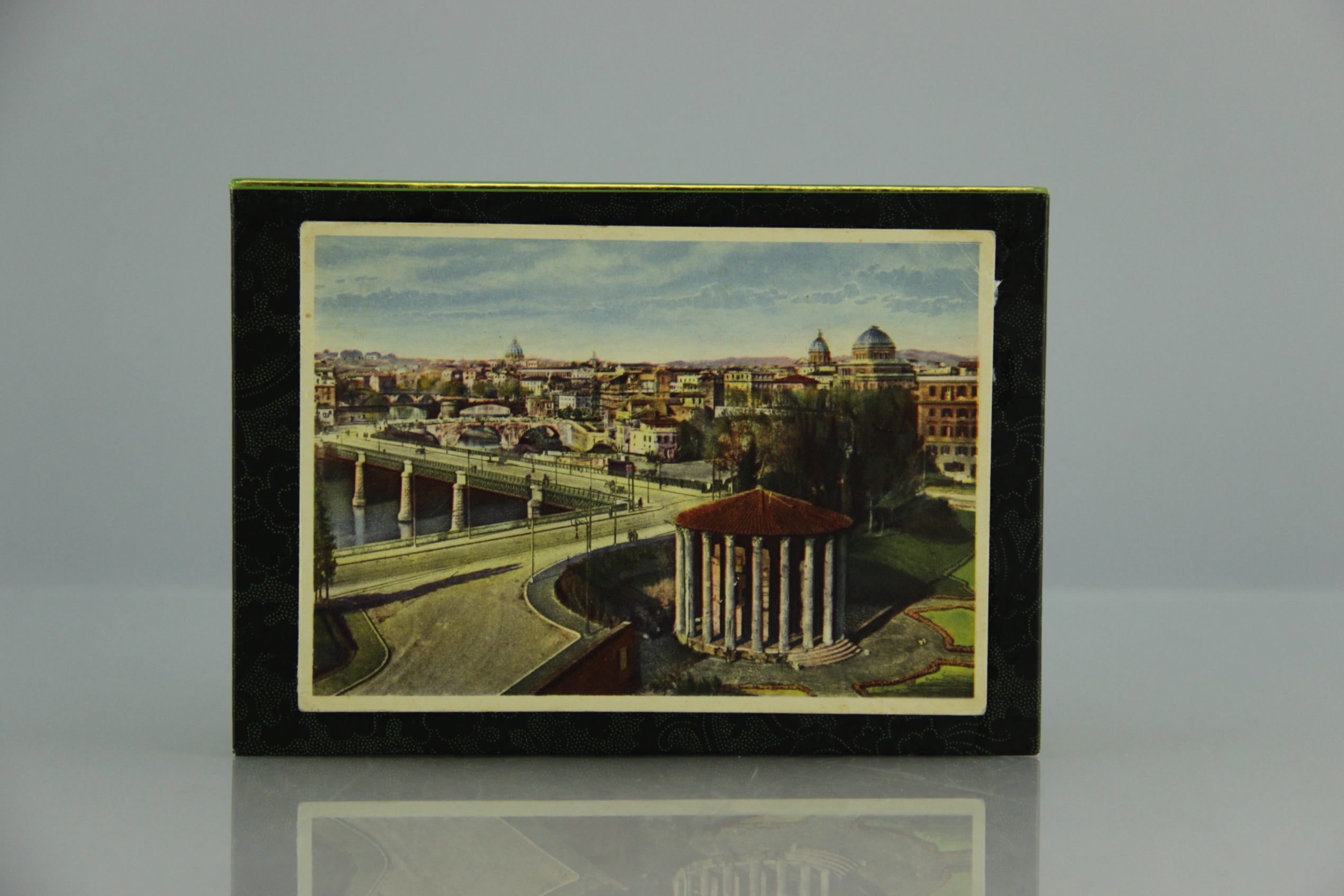 Vintage Italian Silk Head Scarf with Box