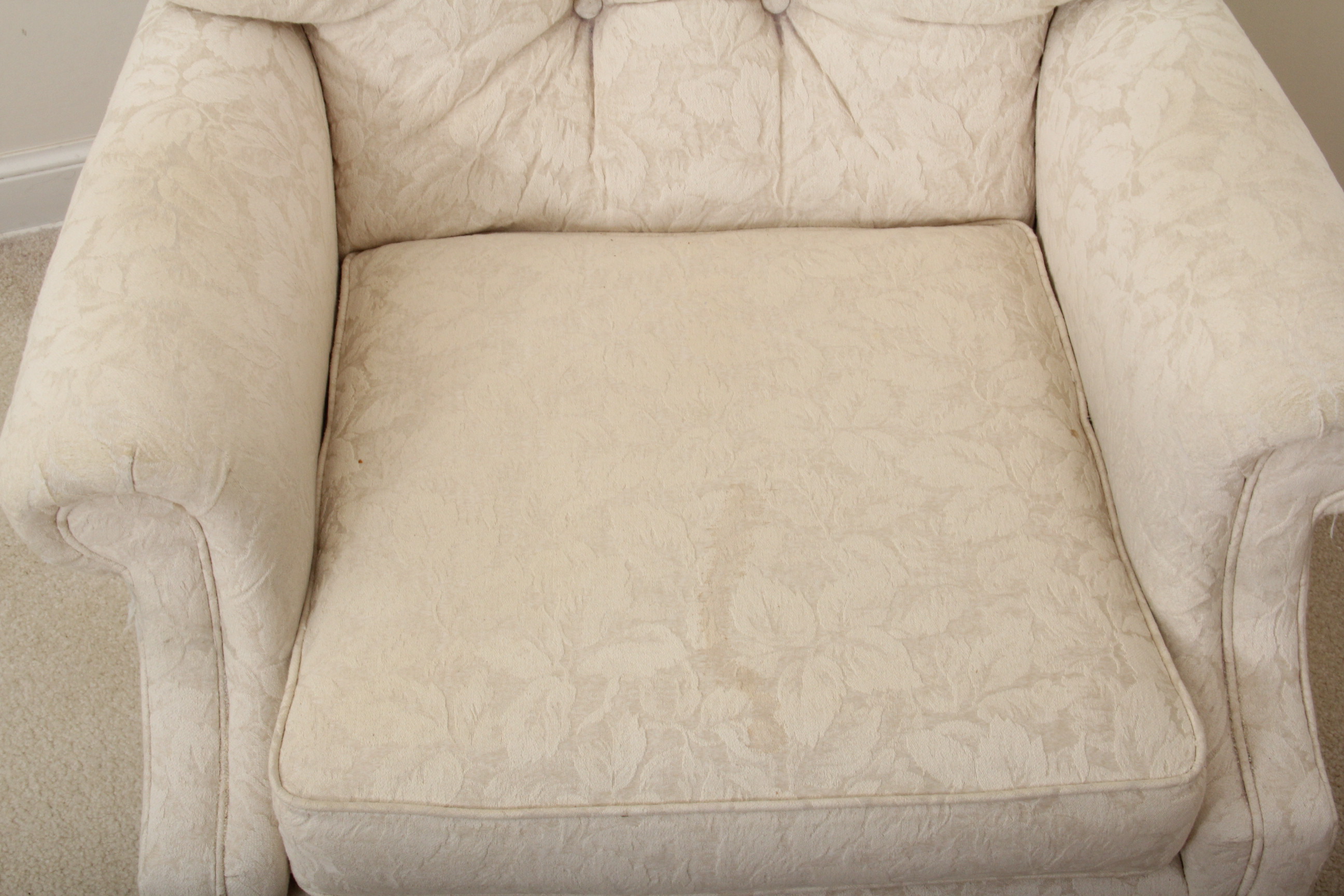 La-Z-Boy Cream Swivel Arm Chair