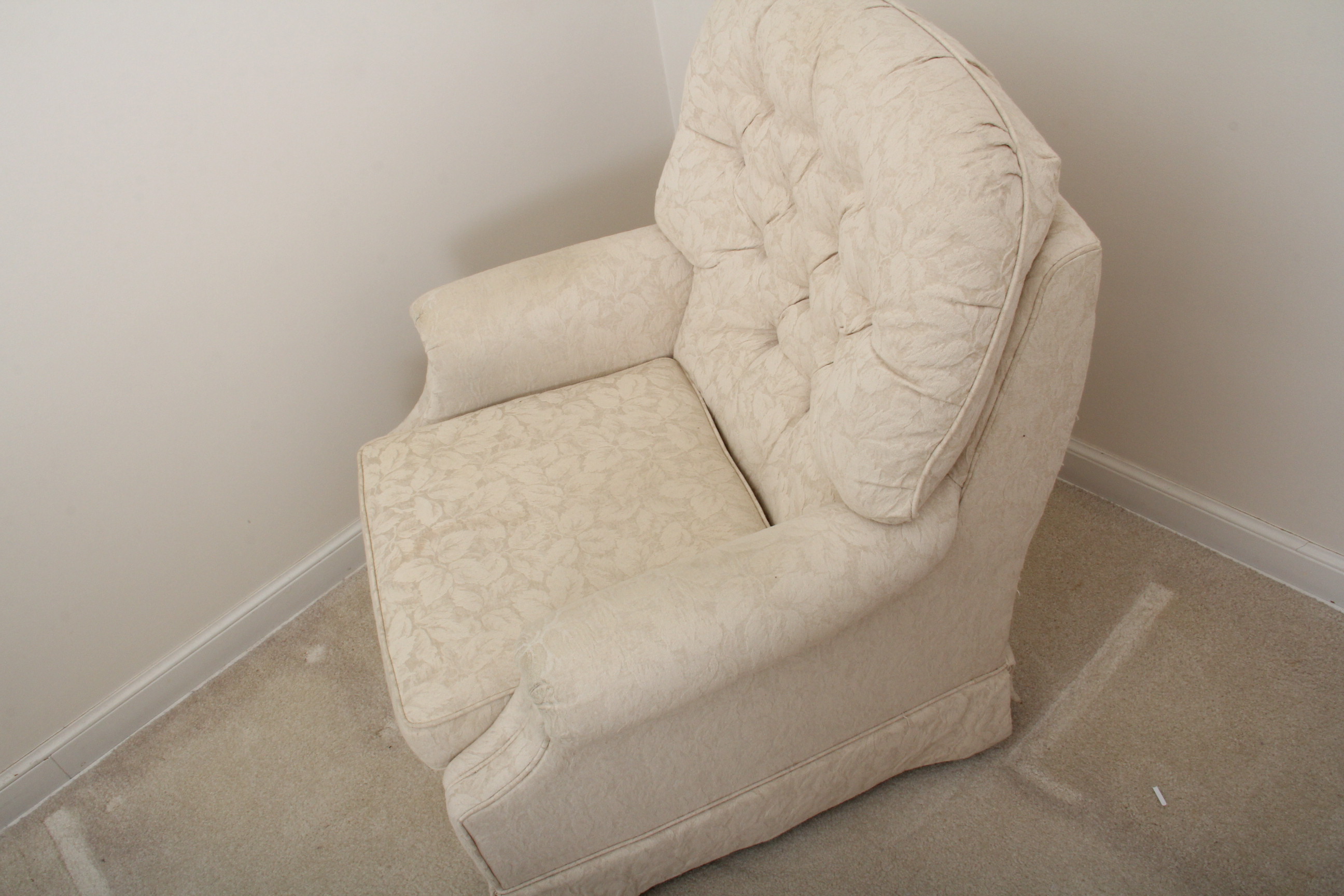 La-Z-Boy Cream Swivel Arm Chair