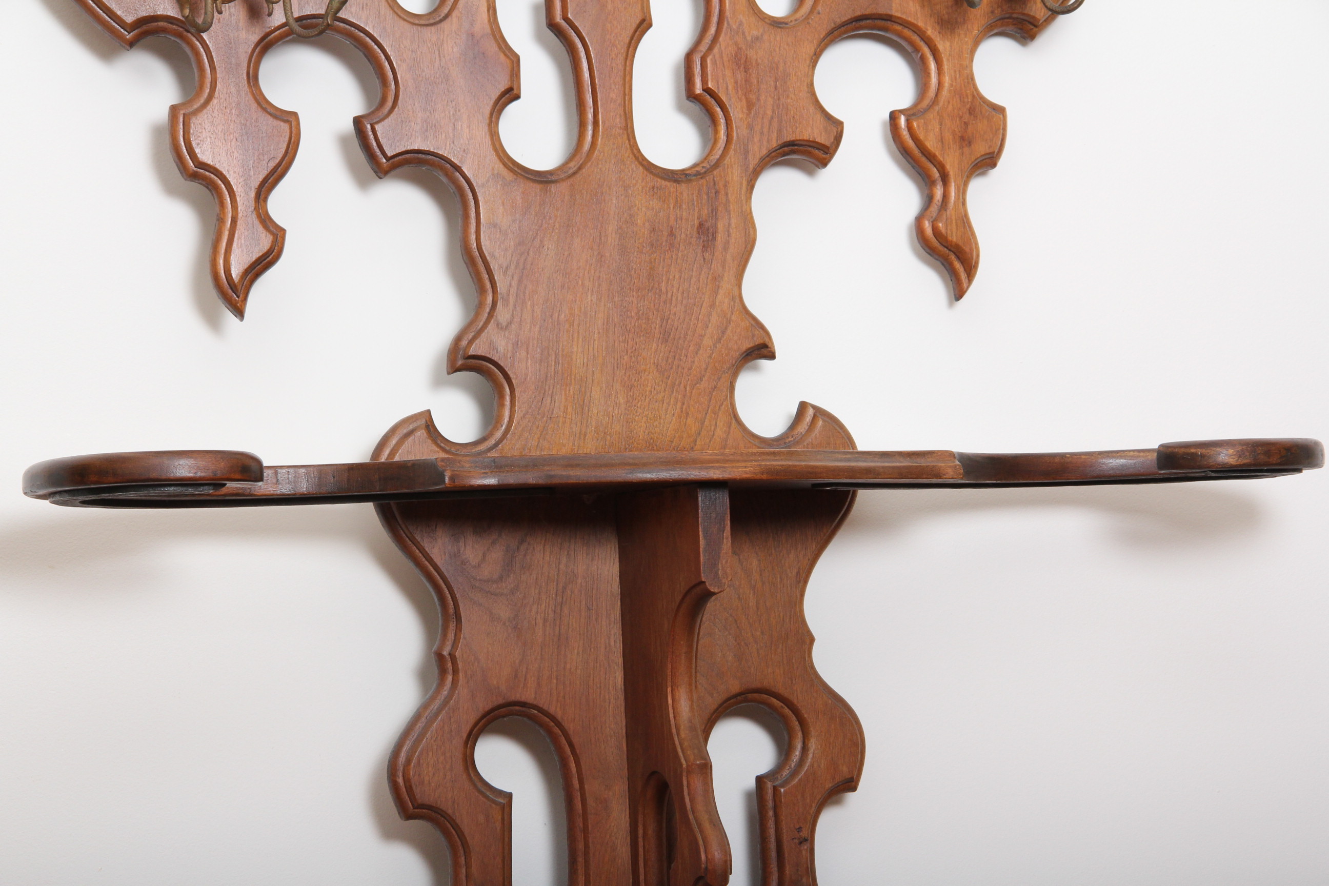 Vintage Oak Hall Tree