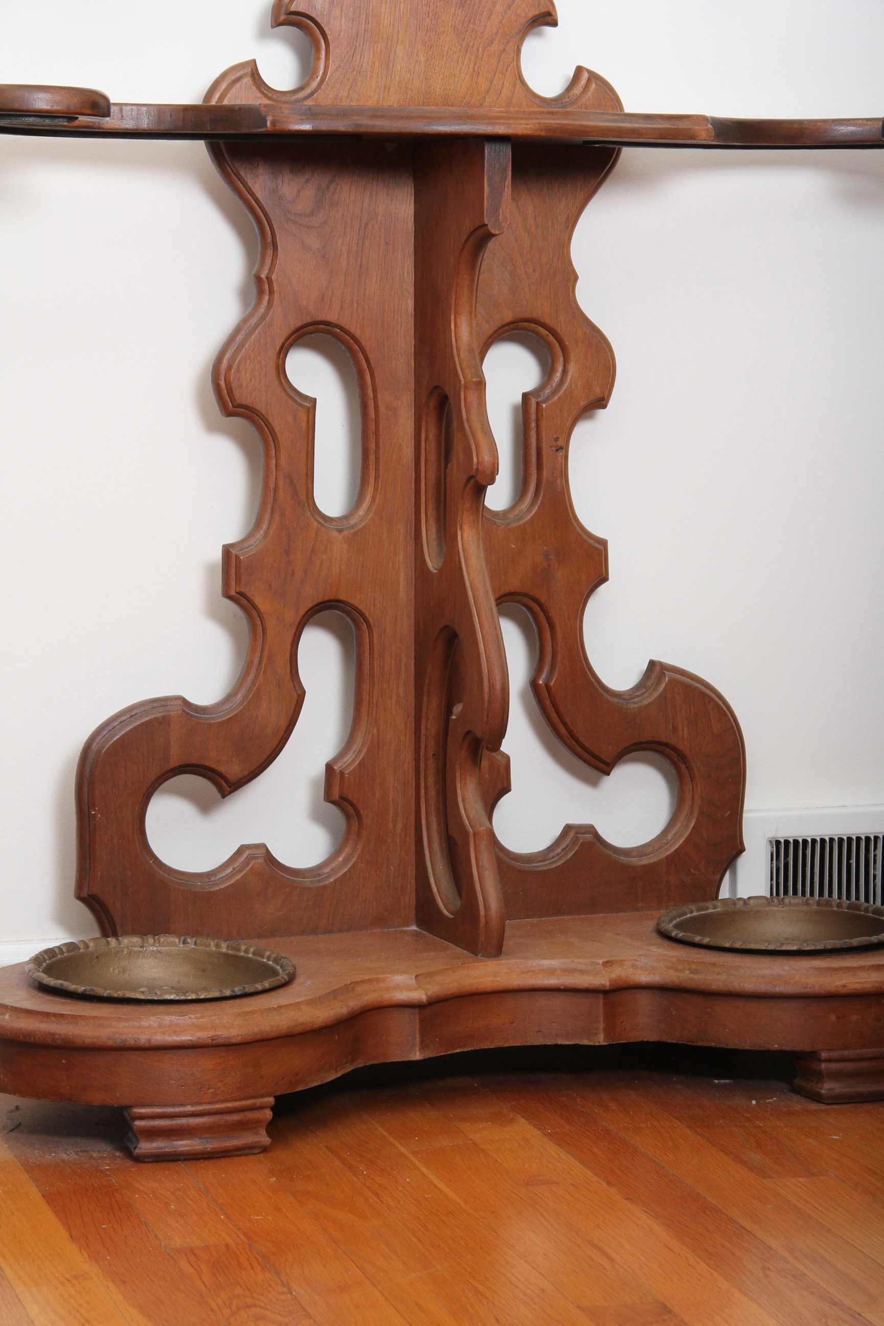 Vintage Oak Hall Tree