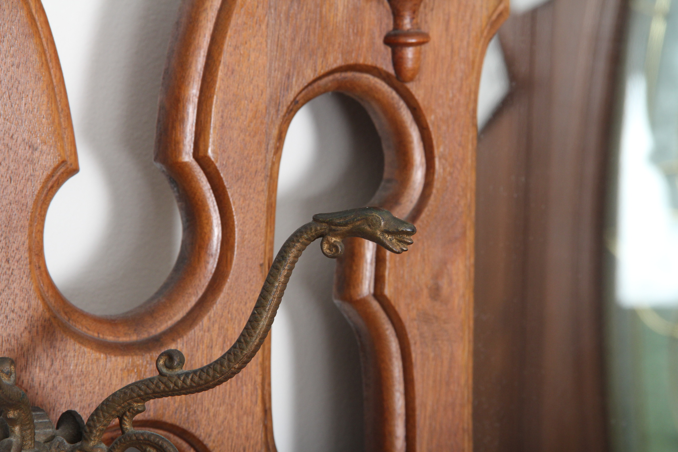 Vintage Oak Hall Tree