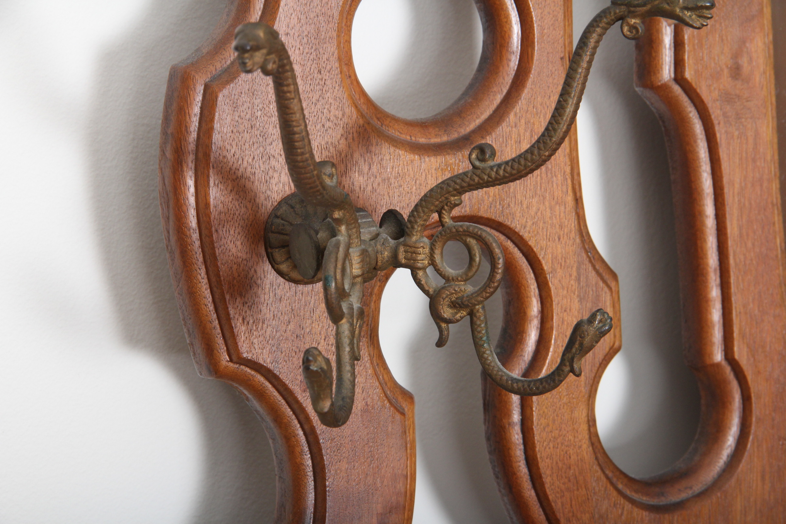 Vintage Oak Hall Tree