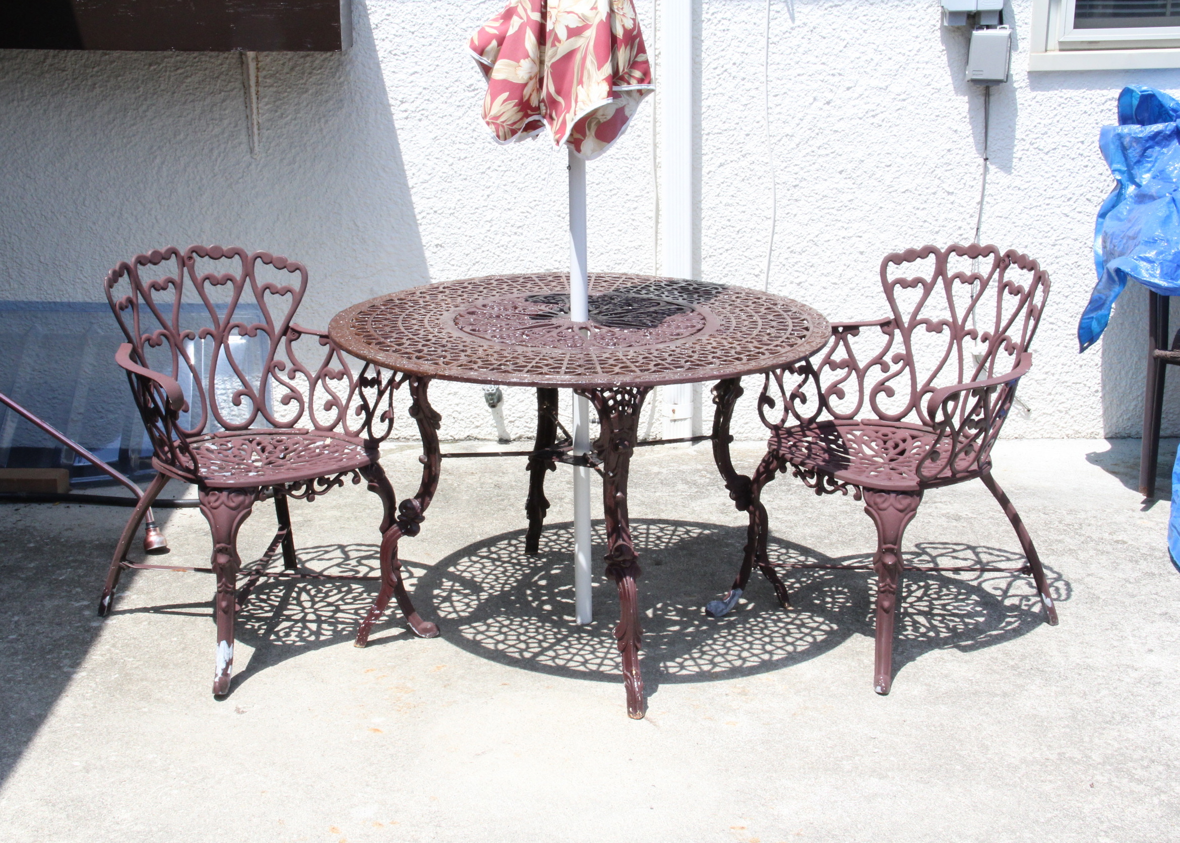Wrought Iron Table and Chairs