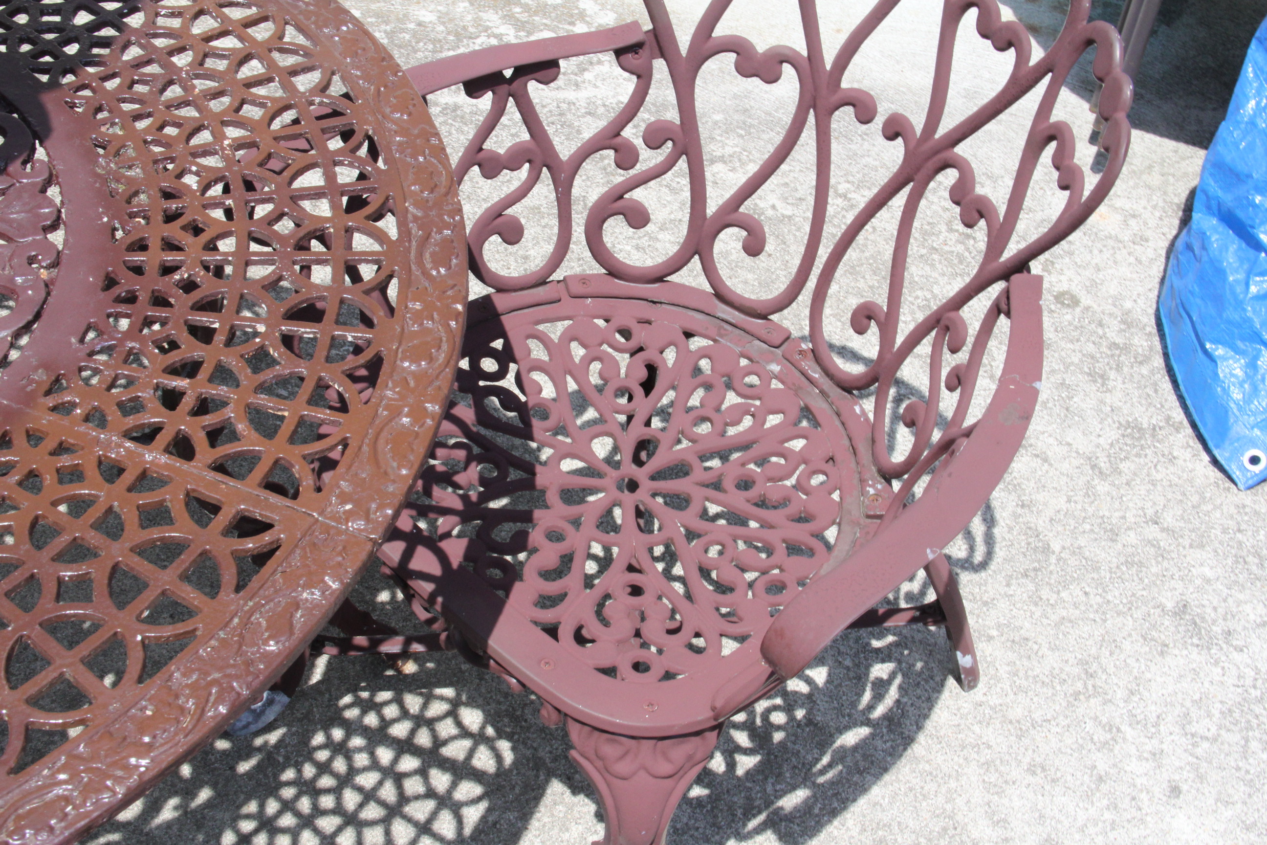 Wrought Iron Table and Chairs