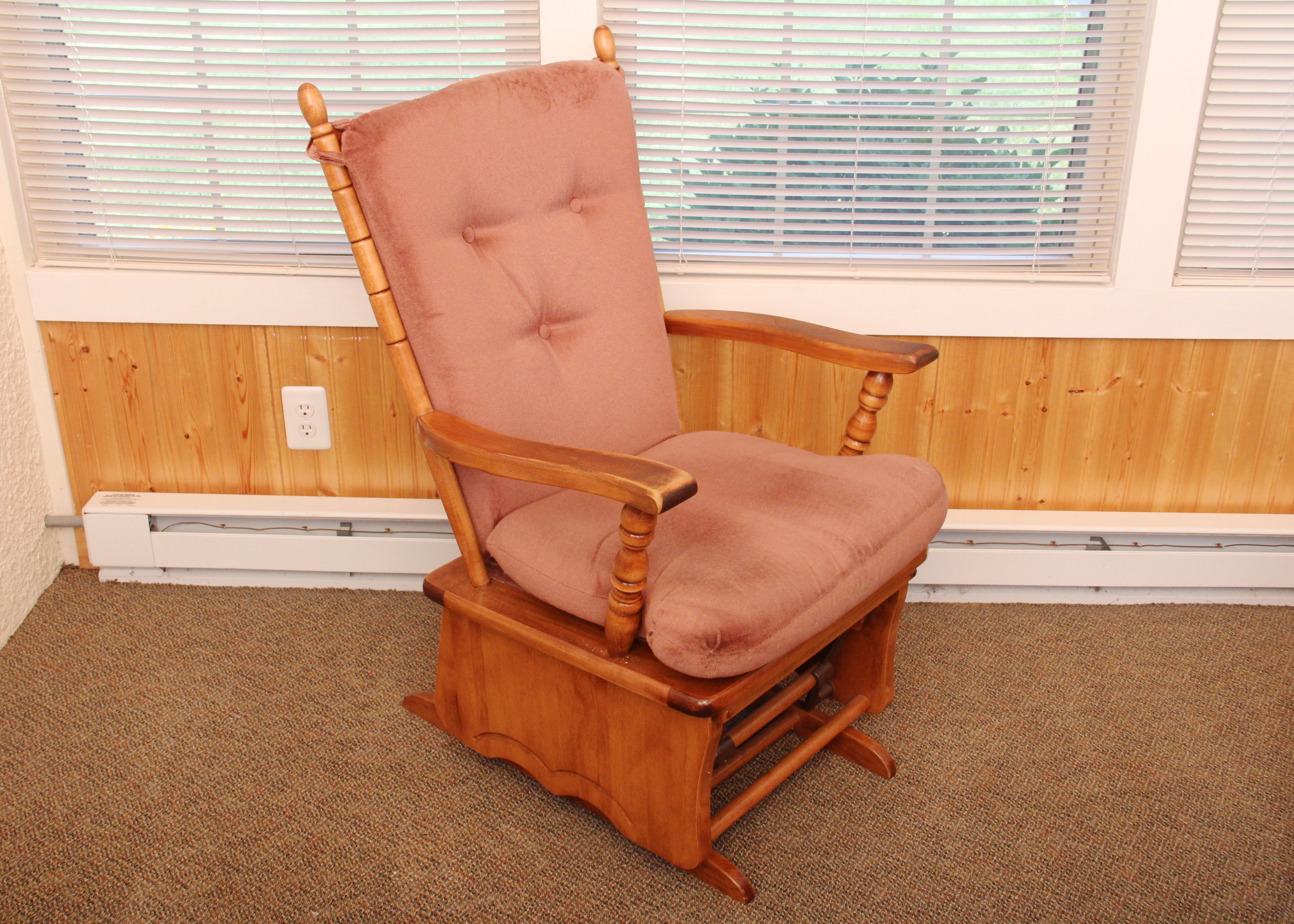 Wooden Gliding Rocking Chair