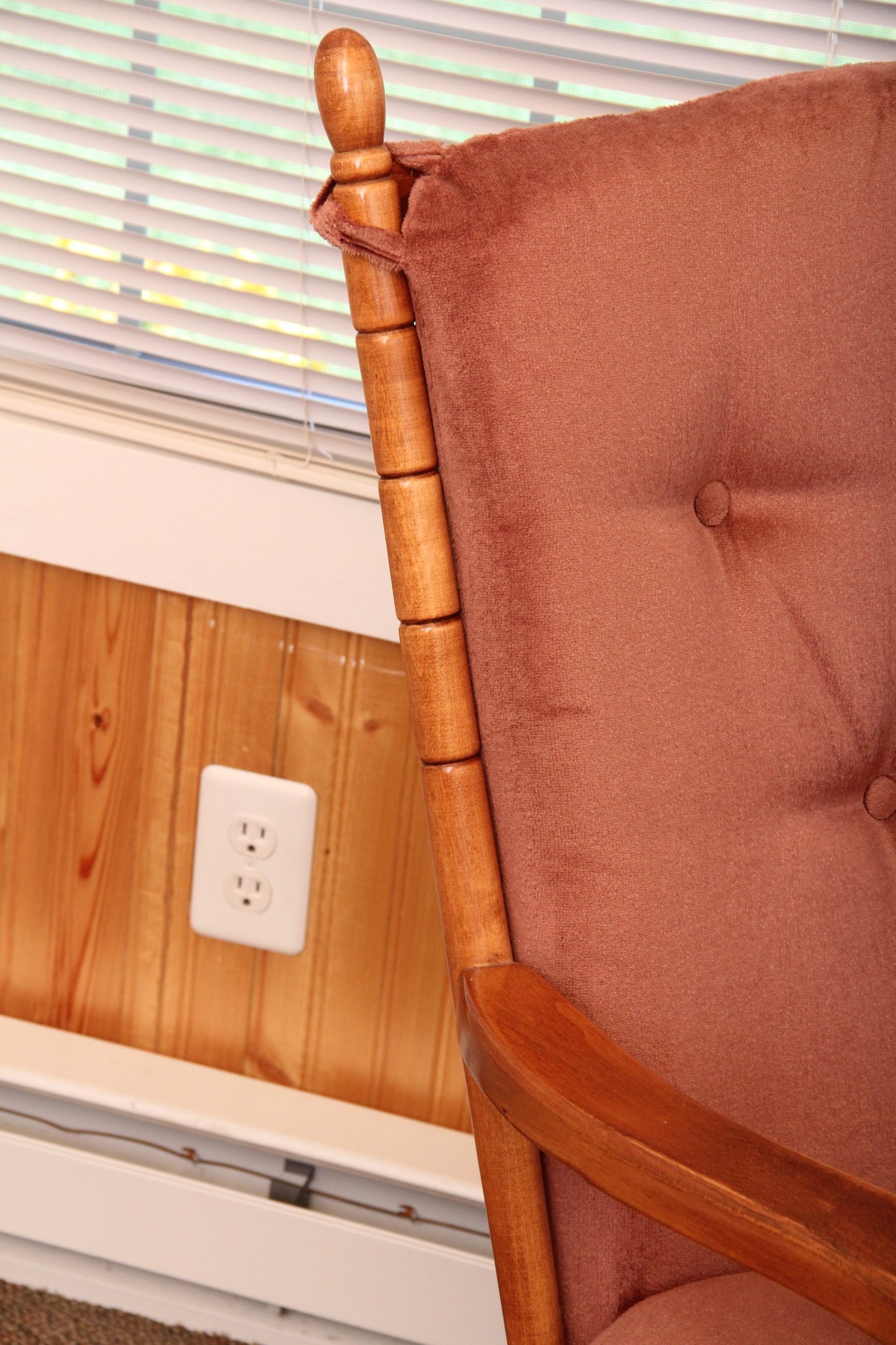 Wooden Gliding Rocking Chair