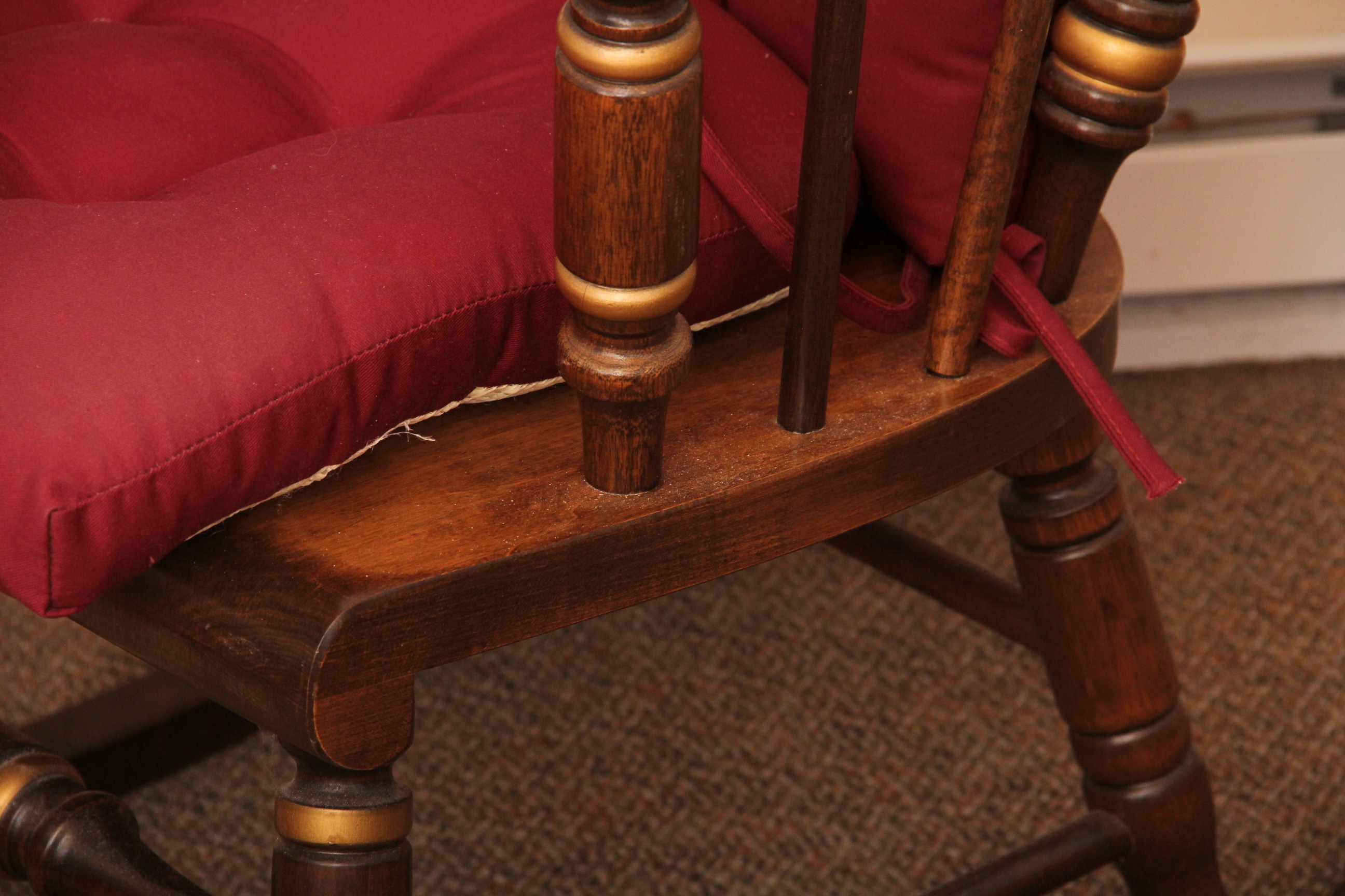 Stained Oak Rocking Chair