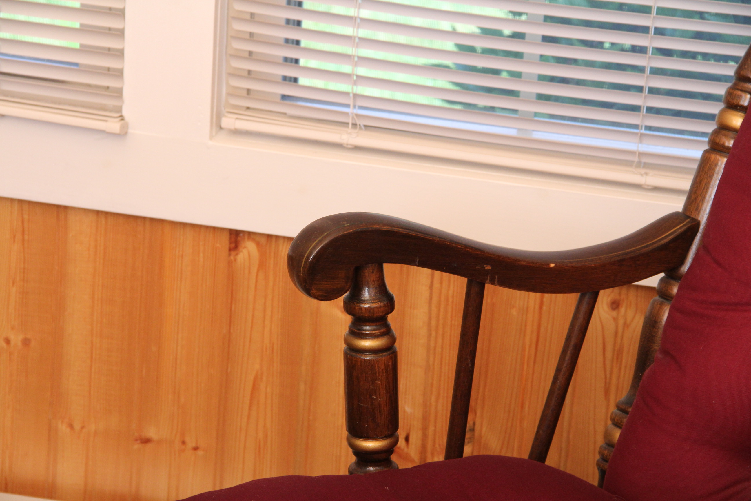 Stained Oak Rocking Chair