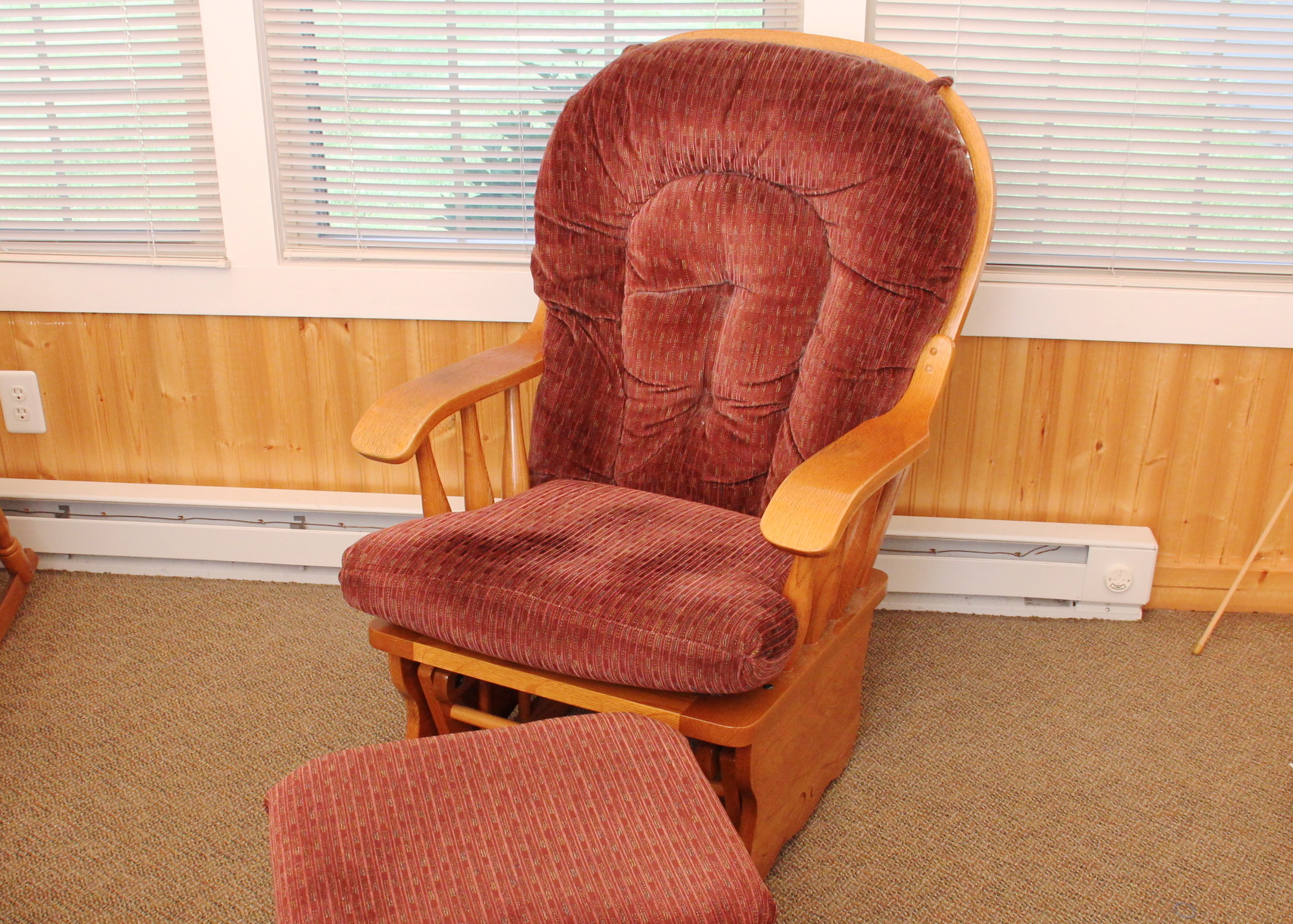 Wooden Gliding Rocking Chair