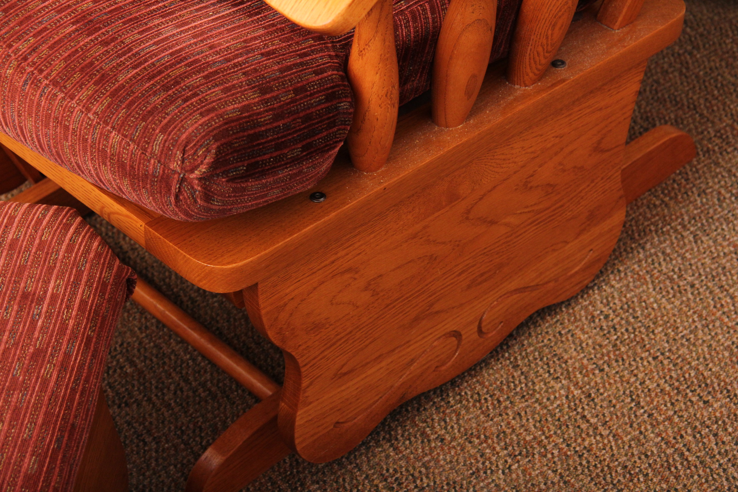 Wooden Gliding Rocking Chair