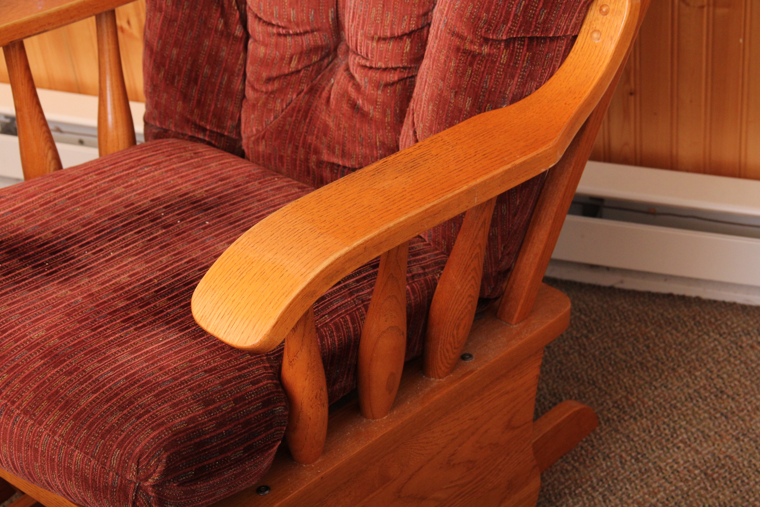 Wooden Gliding Rocking Chair