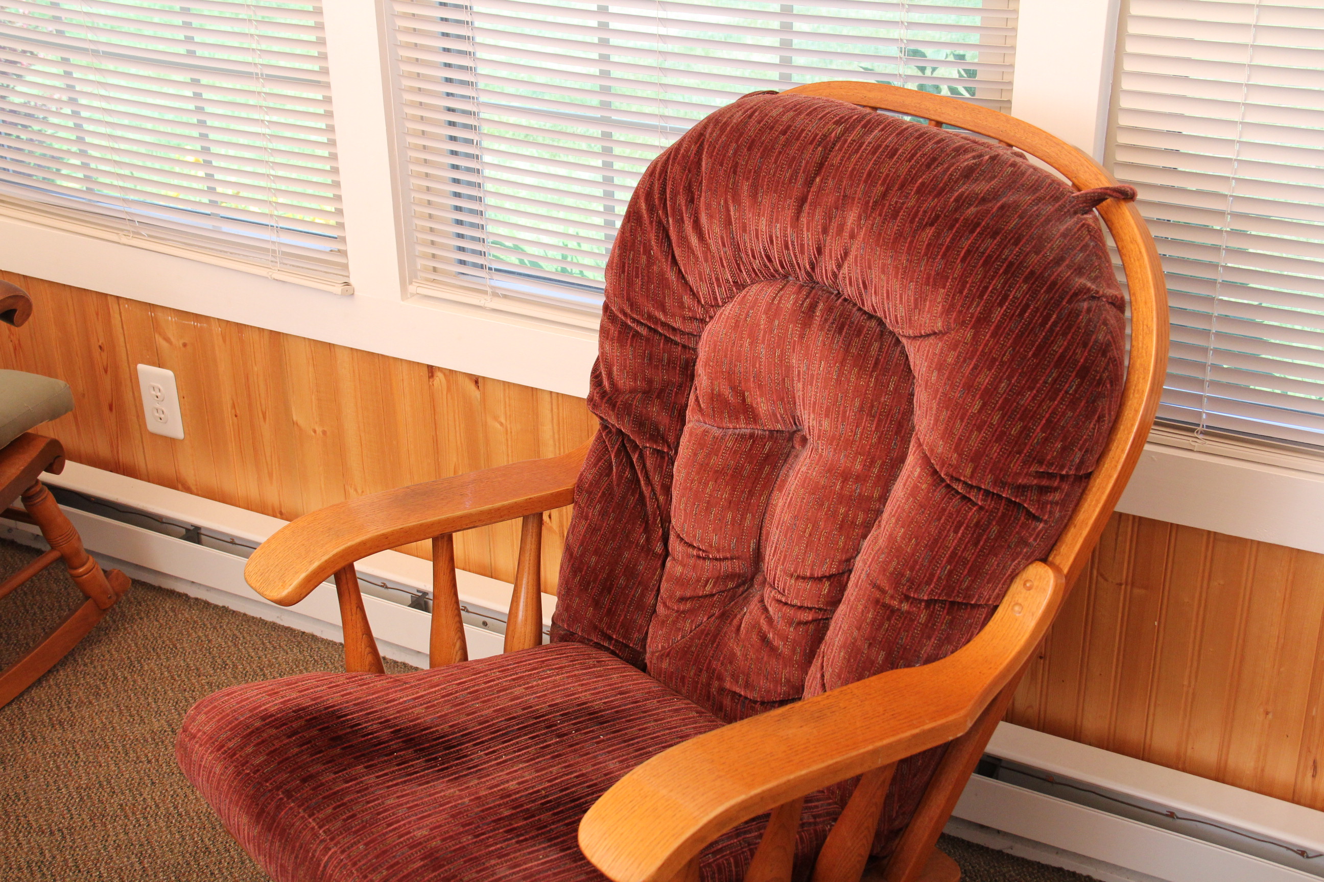 Wooden Gliding Rocking Chair