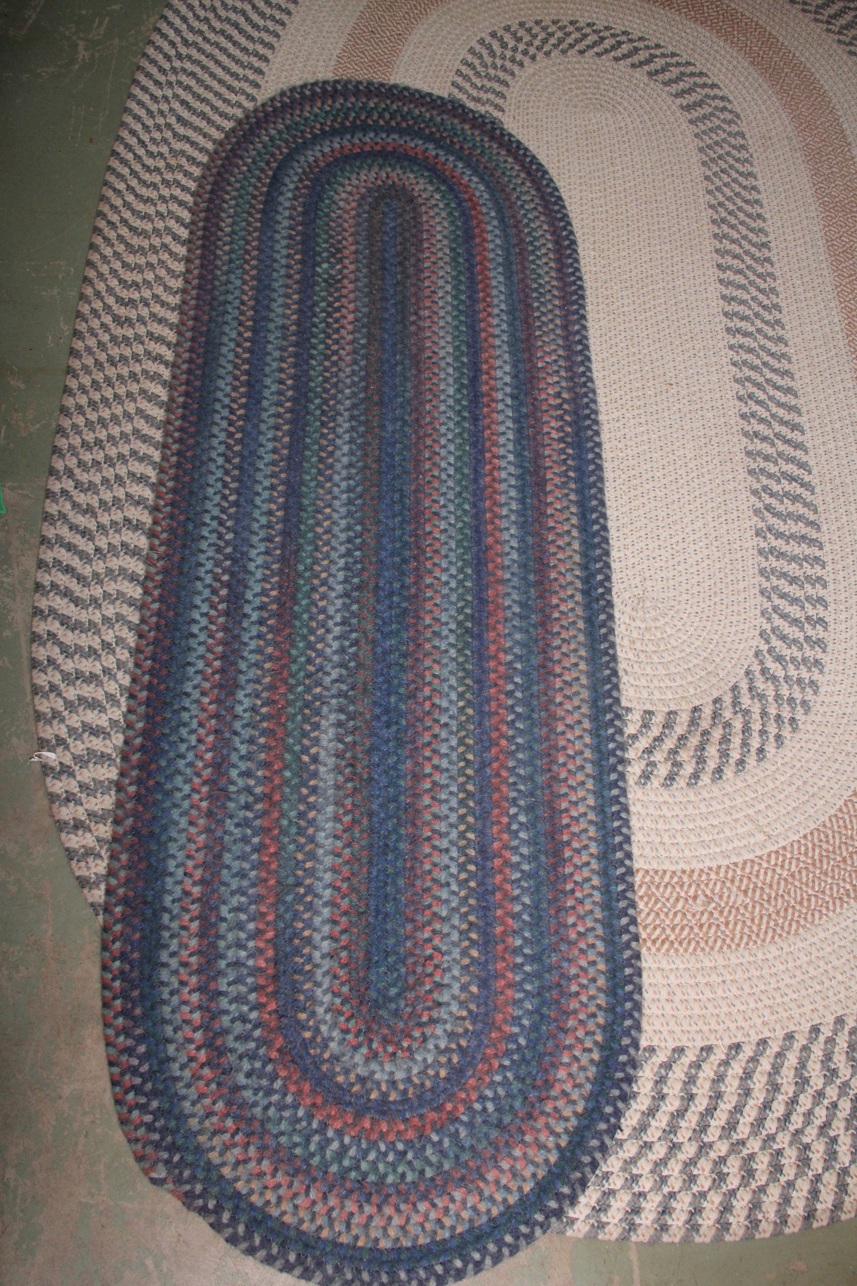 Oval Braided Rug Pair