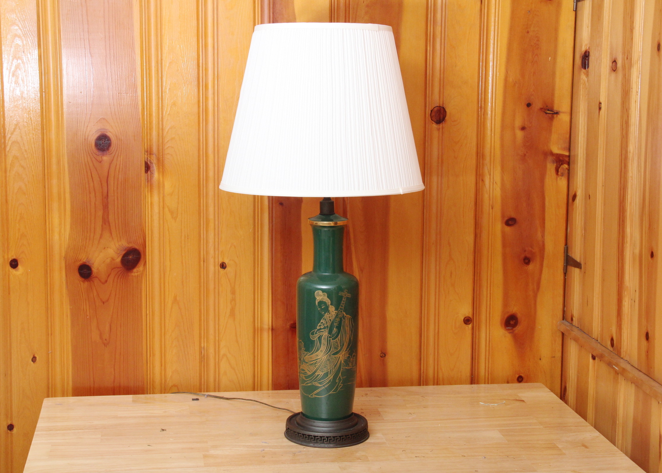 Green Ceramic Table Lamp
