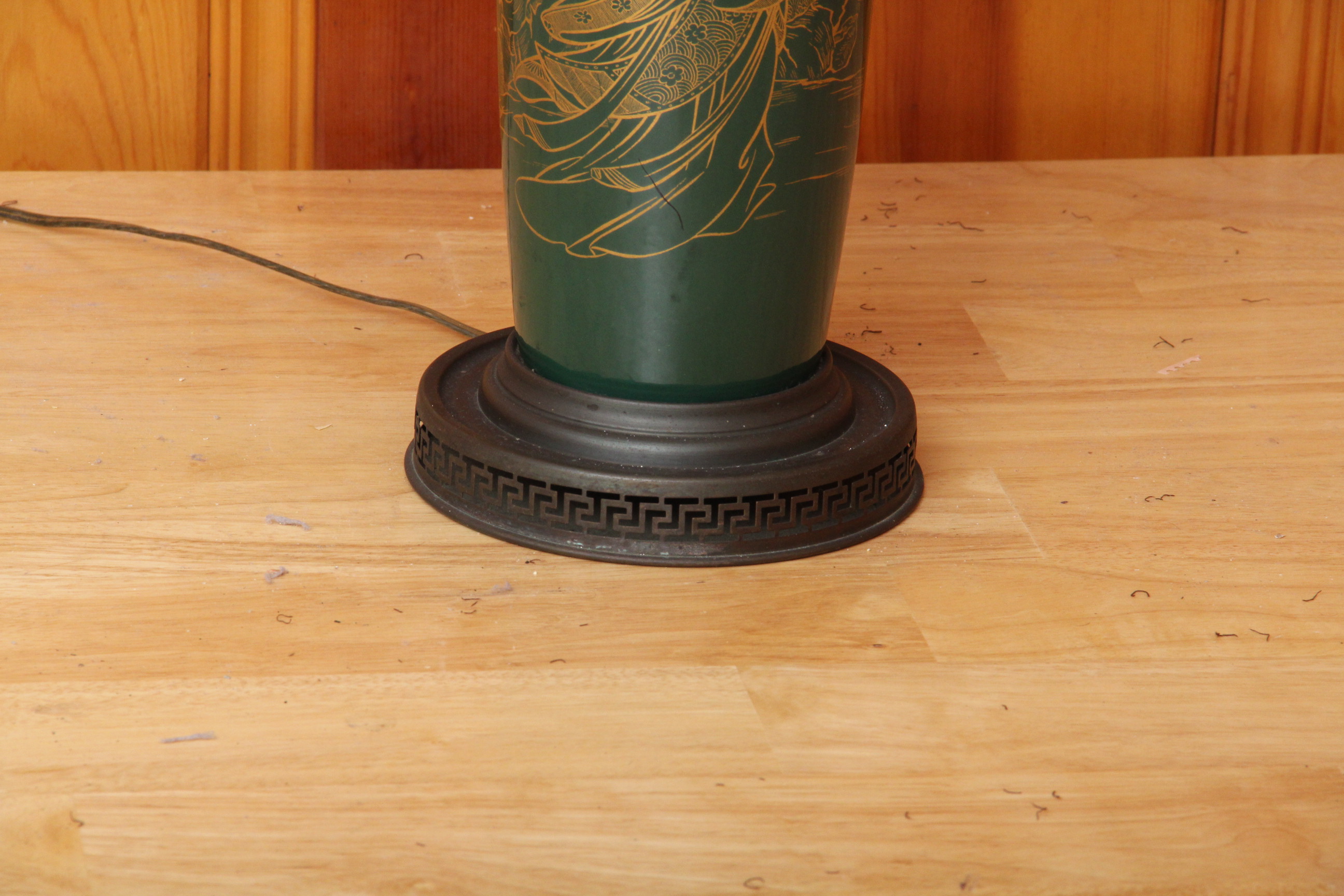 Green Ceramic Table Lamp