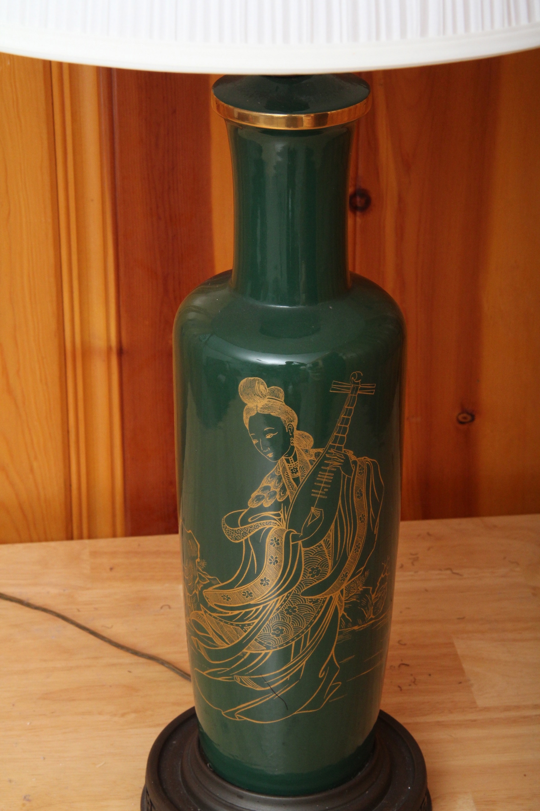 Green Ceramic Table Lamp