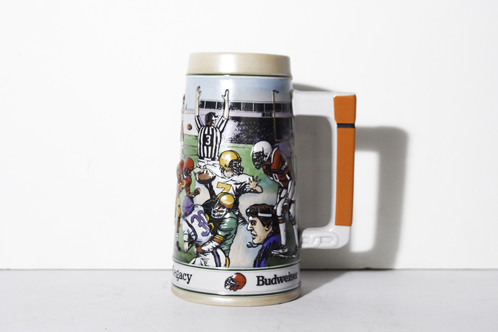 1991 Budweiser "Gridiron Legacy" Football Stein