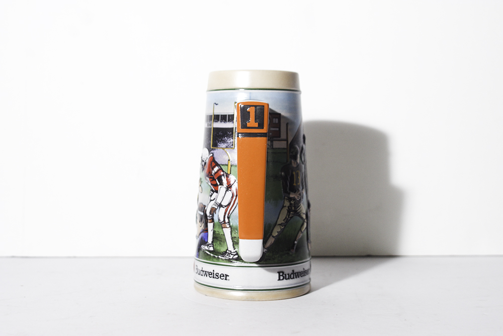 1991 Budweiser "Gridiron Legacy" Football Stein