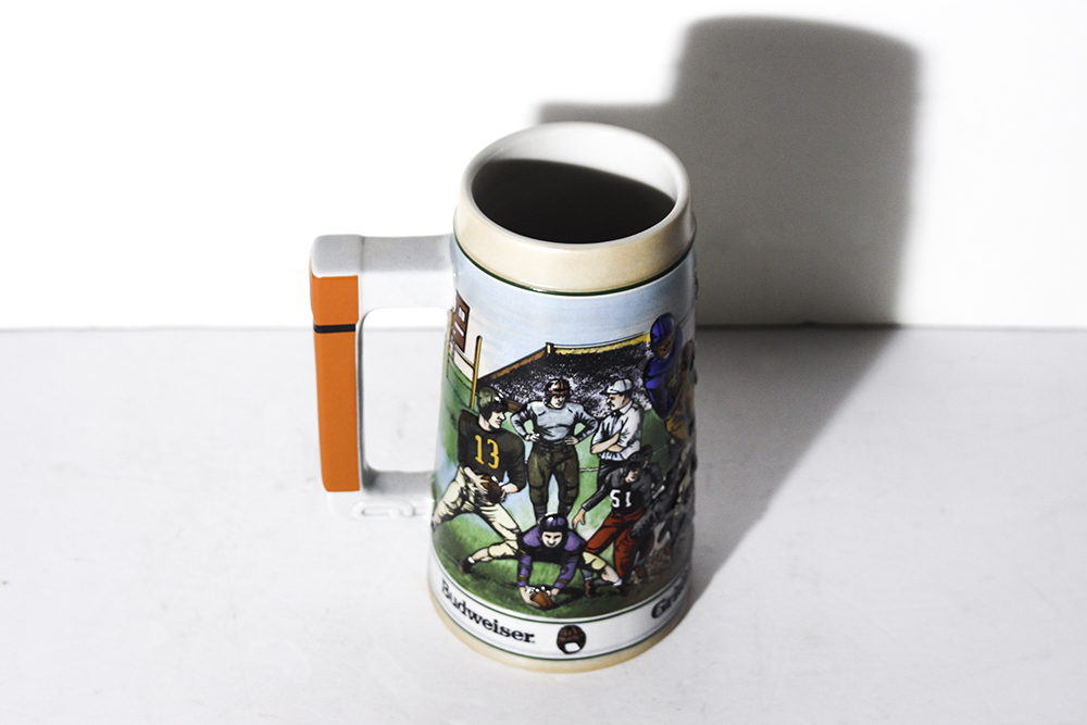1991 Budweiser "Gridiron Legacy" Football Stein