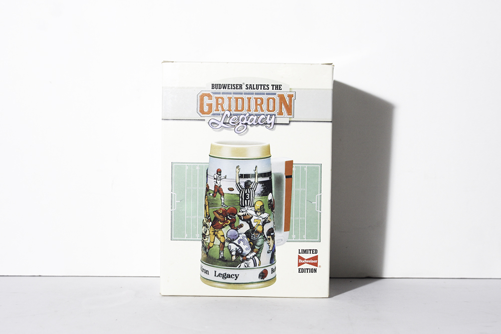 1991 Budweiser "Gridiron Legacy" Football Stein