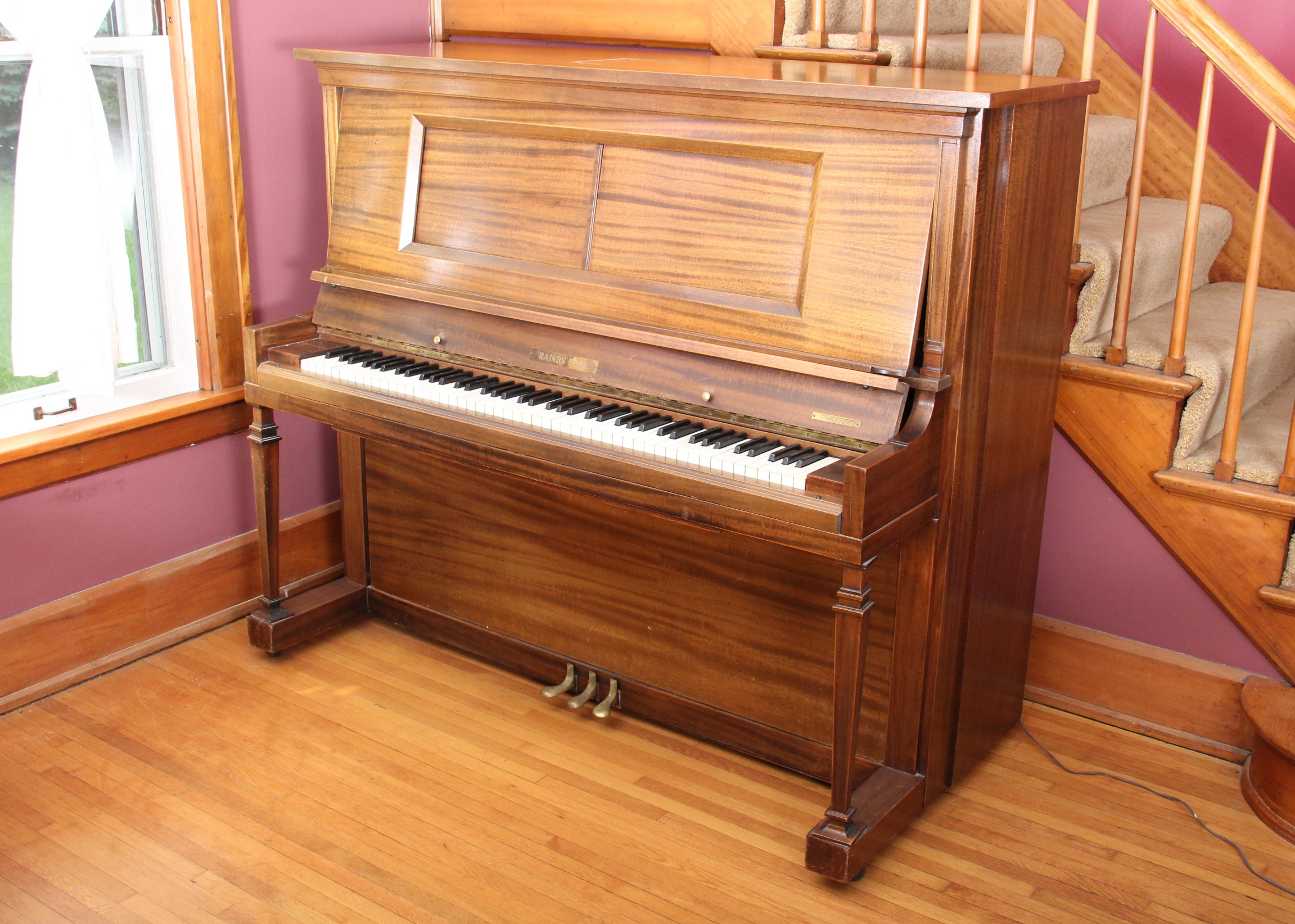 Antique Player Piano by Haines Bros