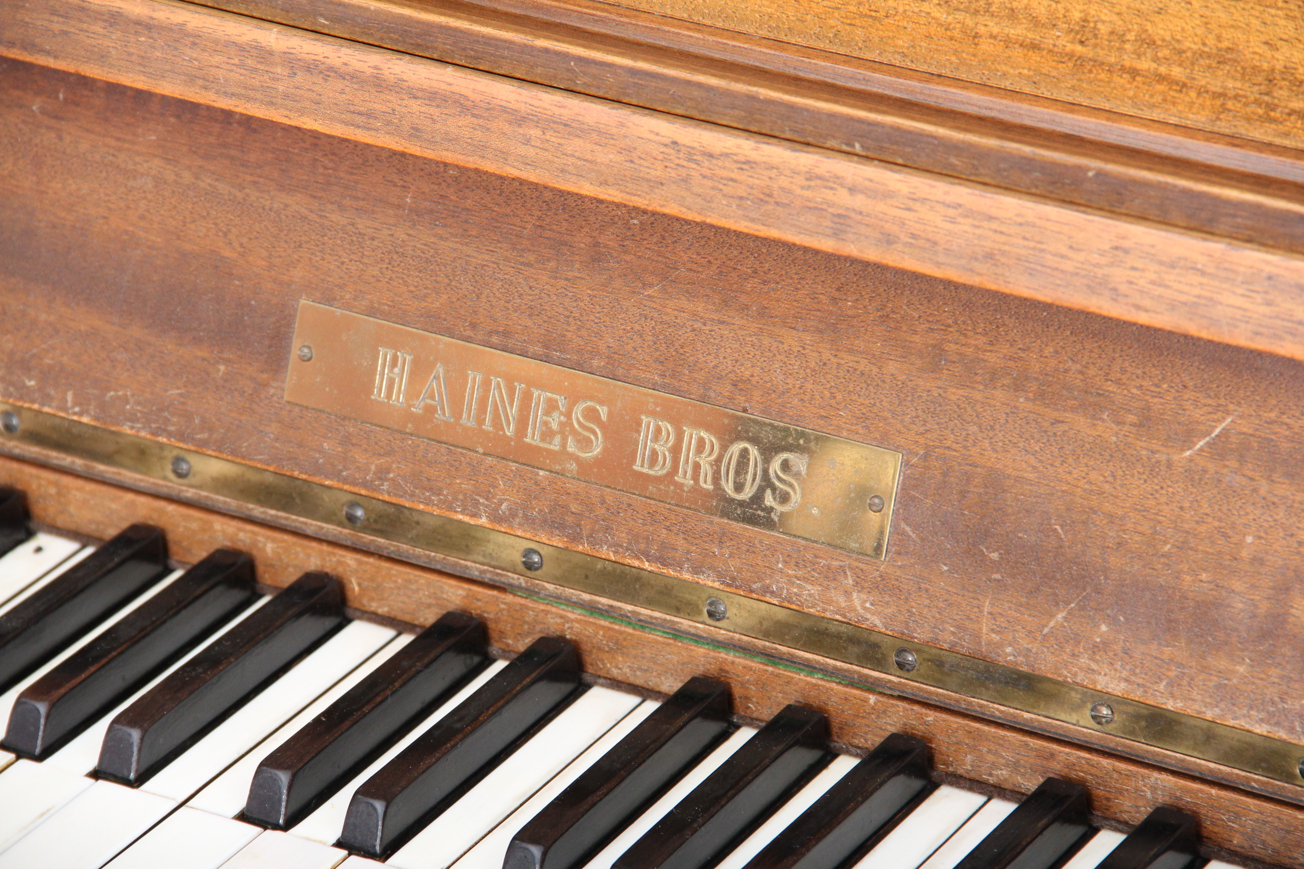 Antique Player Piano by Haines Bros