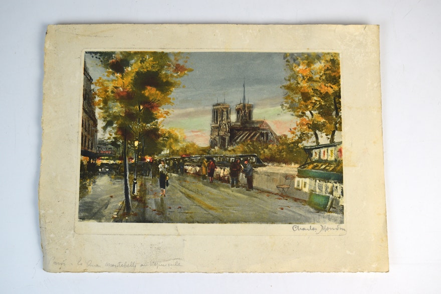Charles Mondin Notre Dame Etching