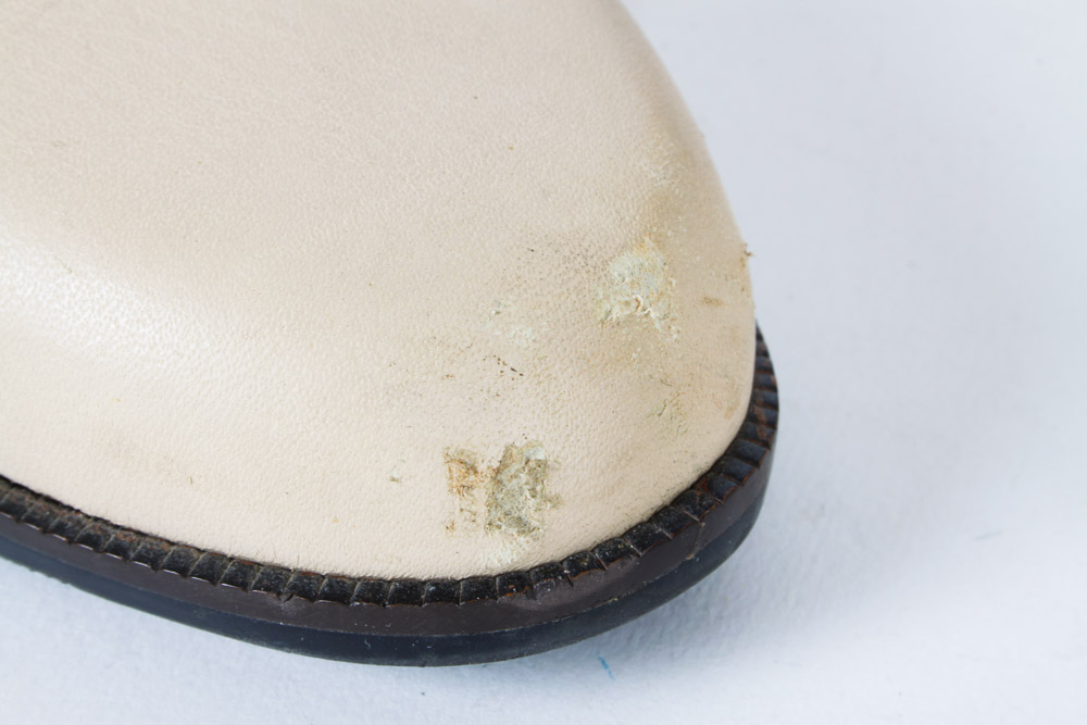 Nine West Cream Leather Boots