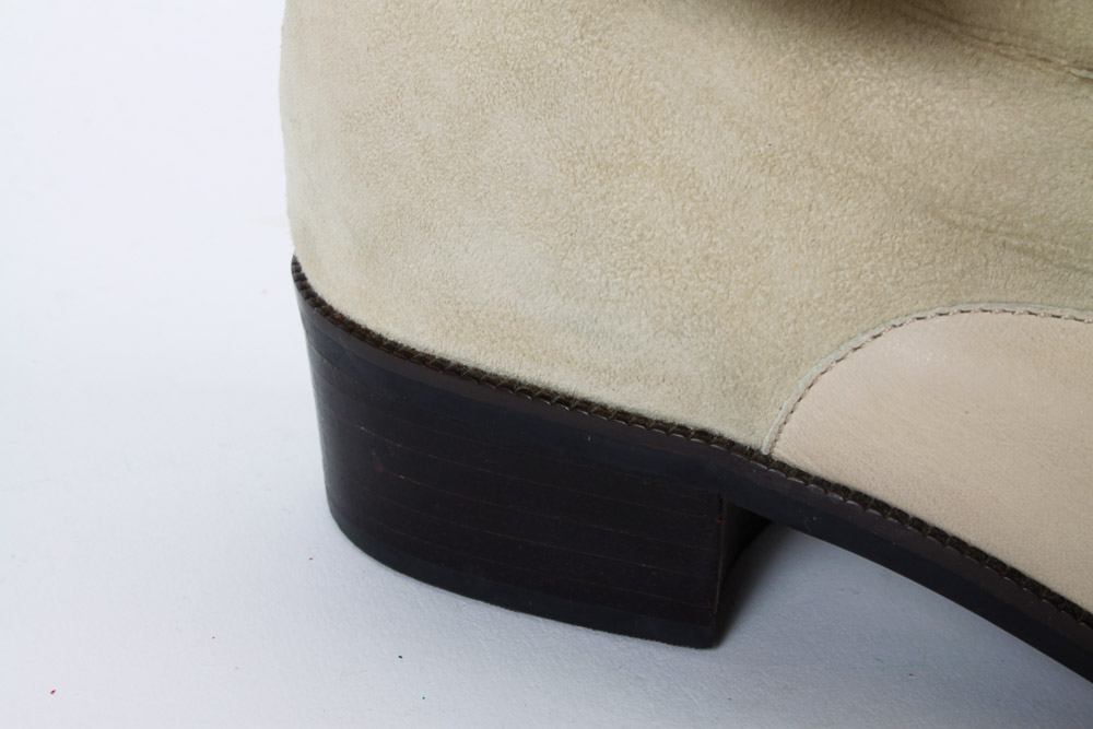 Nine West Cream Leather Boots