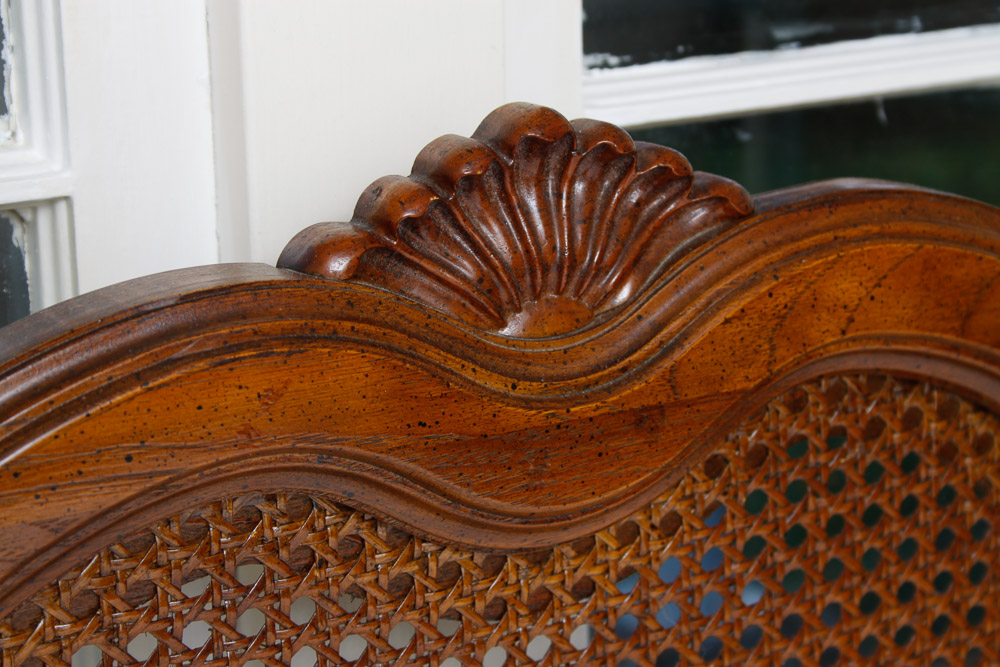 French Provincial Caned Queen Headboard