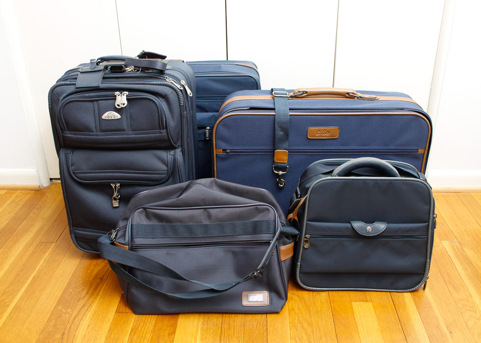 Assorted Navy Blue Luggage