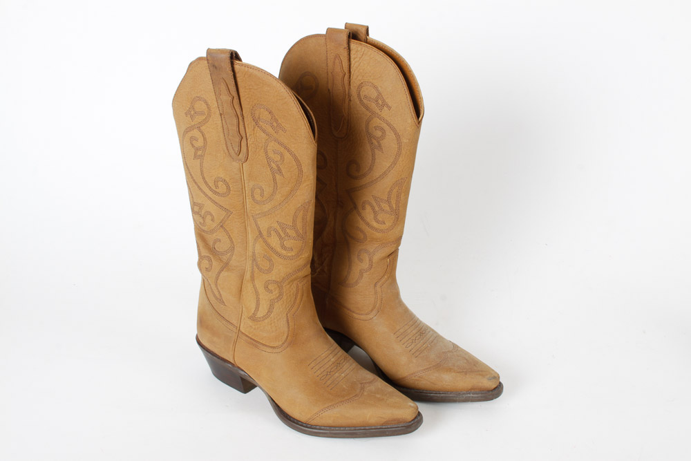 Nine West Leather Western Boots