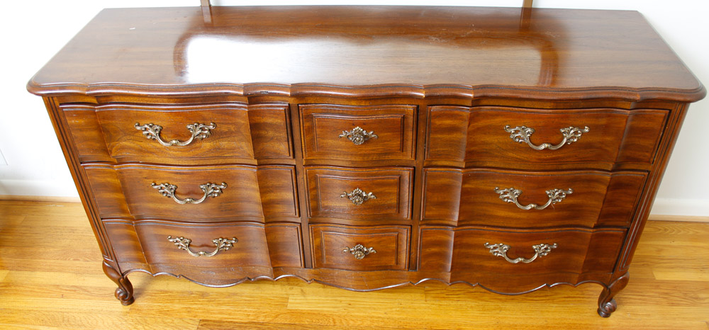 French Provincial Dresser and Mirror
