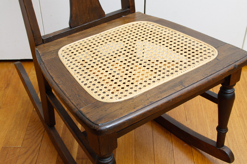 Antique Splat Back Rocking Chair