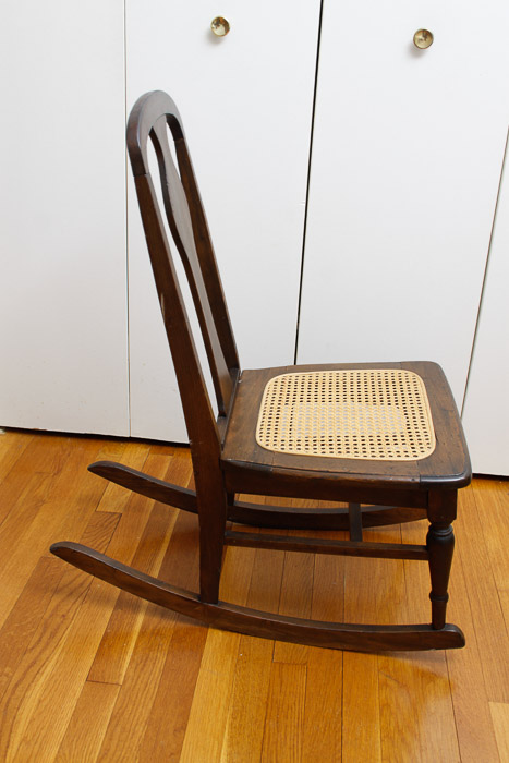 Antique Splat Back Rocking Chair