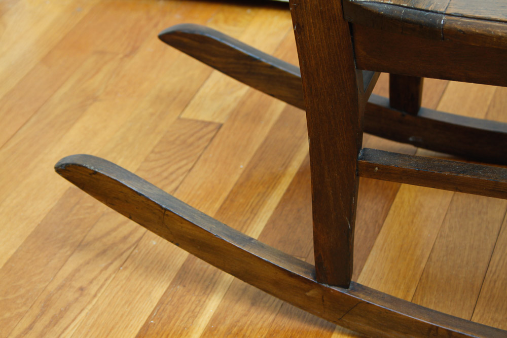 Antique Splat Back Rocking Chair