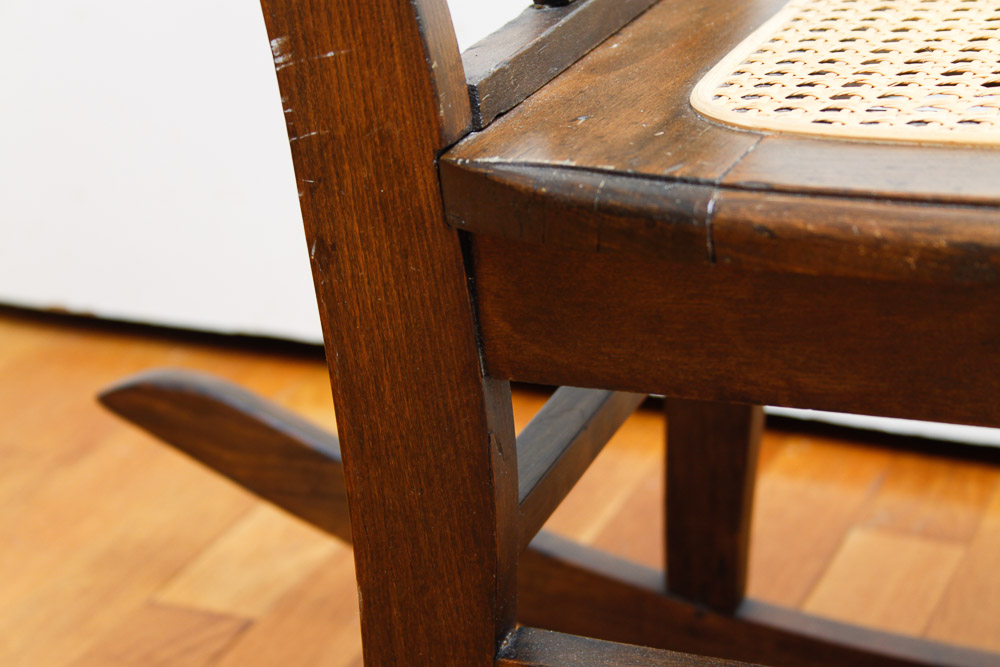 Antique Splat Back Rocking Chair